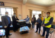 पत्रकार महासंघलाई सुरक्षा सामाग्री