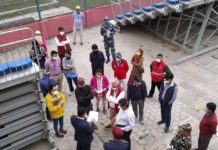 सातदोबाटोस्थित एन्फा एकेडेमी क्वारिन्टिनका लागि प्रयोग हुँदै