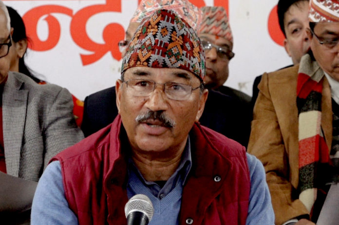 kamal-thapa-at-party-central-committee-meeting-2020-1