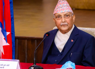 प्रतिनिधि सभा विघटनका लागि राष्ट्रपतिलाई लेखेको पत्रको विषयमा प्रश्न उठ्यो