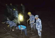 पहिरोले पुरिएर तीनको मृत्यु, छ बेपत्ता