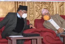 दाहाल–नेपाल समूहले धनगढीमा विरोधसभा गर्दै