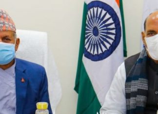 परराष्ट्रमन्त्री ज्ञवाली र भारतीय रक्षामन्त्री सिंहबीच भेटवार्ता, आजै स्वदेश फर्कने