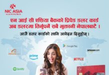 एनआईसीकाे प्रिपेड डलर कार्ड सार्वजनिक