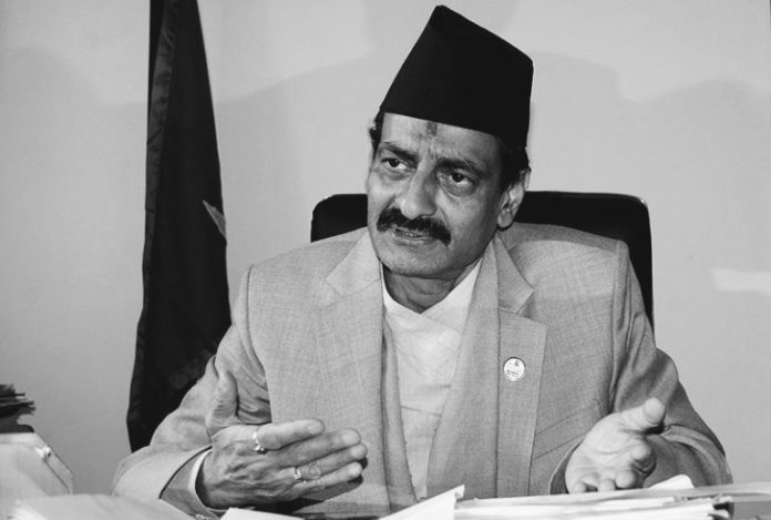 Minister-for-Industry-Nabindra-Raj-Joshi-Nepal-Investment-Summit-20172