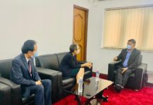 ईश्वर पोखरेल र स्वीजरल्याण्डकी राजदूत भोन क्यापीलरबीच भेटवार्ता