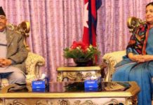 राष्ट्रपति र ओलीबीच वार्ता