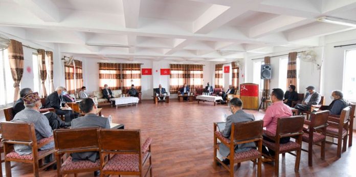 yemale-kp-oli-sthai-comitte-baithak-tulsilal-smriti-pratisthan-768x382