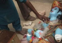 कृष्ण जन्माष्टमीमा मूर्ति टुटेको भन्दै प्रहरीमाथि प्रश्न