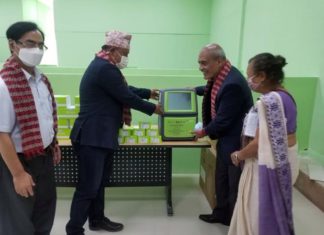 पिसीआर मेसिन एवं किट हस्तान्तरण