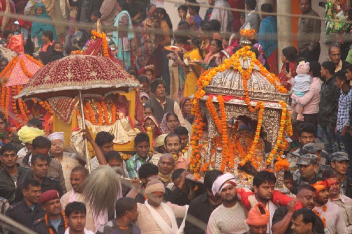 Ram and Janaki chariots Bibaha Panchami Janakpur