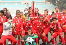 साफ फुटबल च्याम्पियनसिपमा नेपालले भुटानलाई ४–० ले हरायाे