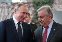 राष्ट्र सङ्घका महासचिव गुट्रेस र रुसी राष्ट्रपति पुटिनबीच भेटवार्ता हुने