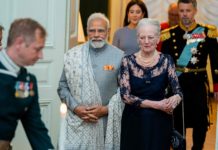 भारतका प्रधानमन्त्री मोदीद्वारा डेनमार्ककी रानीसँग भेटवार्ता