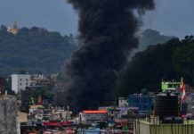 जुत्ता चप्पल कारखानामा आगलागी