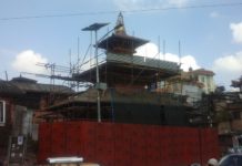 साढे सात वर्षपछि ठडियो भूकम्पले क्षतिग्रस्त जयवागेश्वरी मन्दिर