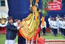 नेपाल प्रहरीकाे मौलो पूजा सम्पन्न