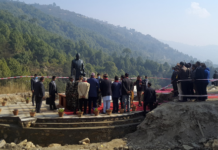 मेलम्चीमा पूर्वप्रधानमन्त्री भट्टराईको पूर्णकदको शालिक