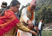 राष्ट्रपति भण्डारीद्वारा वराहक्षेत्रको दर्शन