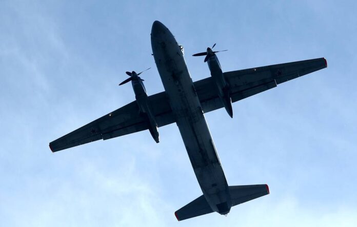 Victory Day air show rehearsal in Sevastopol, Russia