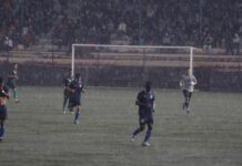 केपी ओली कप फुटबलको पहिलो सेमिफाइनल खेल वर्षा कारण राेकियाे