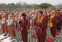 पैदलयात्रामा लुम्बिनी पुगेका दुई सय दक्षिण कोरियाली भिक्षु फिर्ता