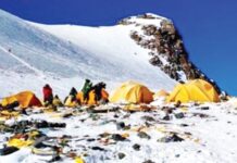 सेनाको हिमाल सफाइ अभियान टोली अन्नपूर्णमा