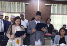 सांसद बिन्दबासिनी कंसाकारले पद तथा गोपनीयताको शपथ लिइन्