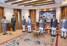 नवनियुक्त २ जना मन्त्रीले पद तथा गोपनीयताको लिए शपथ