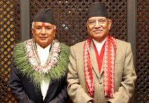 प्रधानमन्त्रीले भारत भ्रमण जानुअघि राष्ट्रपतिलाई भेटे