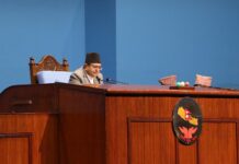 प्रतिनिधि सभामा सांसद टोपबहादुर रायमाझी पक्राउ परेको सूचना सुनायाे