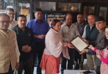 राष्ट्रपति रामचन्द्र पौडेलद्वारा जिउँदो सहिद मुकेश कायस्थको परिवारमा दु:ख व्यक्त