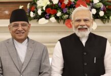प्रधानमन्त्री प्रचण्ड र समकक्षी मोदीबीच टेलिफोन वार्ता