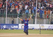 भारतविरुद्ध नेपालले दोस्रो विकेट गुमाए