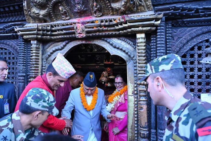 president-paudel-visits-palanchowk-bhagwati