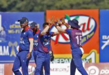 नेपालले युएईविरुद्ध जितका लागि १३५ रनको लक्ष्य पायाे