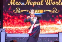 मिसेस नेपाल वर्ल्डका प्रतियोगीले ट्यालेन्ट देखाए