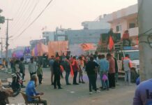 ड्रोन क्यामराको निगरानीका साथ भव्य र सभ्य तरिकाले कृष्णनगरको मूर्ति विसर्जन