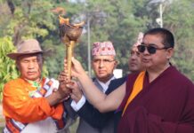 लुम्बिनीबाट सगरमाथा आधार शिविर लगियो शान्ति दीप