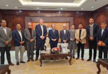 प्रधानमन्त्री ‘प्रचण्ड’ सँग आइसीसीका अध्यक्ष जर्ज बार्क्ले शिष्टाचार भेट