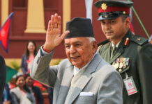 राष्ट्रपति पौडेल तनहुँमा आइपुग्याे