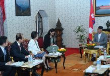 राष्ट्रपतिसँग जापानी विदेशमन्त्रीले गरिन् शिष्टाचार भेट