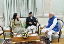 प्रधानमन्त्री प्रचण्ड र भारतका समकक्षी मोदीबीच भेटवार्ता