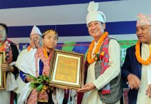 नेपाली राष्ट्रिय महिला फुटबल खेलाडी प्रीति राई धरानमा सम्मानित