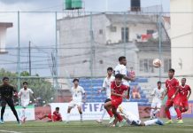 साफ यु-२० च्याम्पियनसिपमा नेपालकाे विजयी सुरूवात