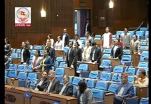बिद्युत बक्यौंता महशुलका बारेमा बोल्दै गर्दा सभामुखले माइक काटेपछि