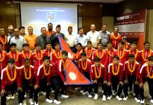 नेपाली फुटबल टाेली भुटान र ताइपेइ प्रस्थान
