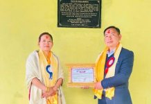 तिगेलाद्धारा विद्यालयलाई जग्गा, मञ्च भवन र खेलमैदान हस्तान्तरण