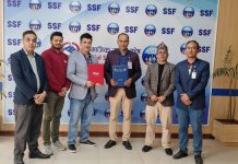 ईसेवा मनि ट्रान्सफरले सामाजिक सुरक्षा कोषसँग सम्झौता गर्दै