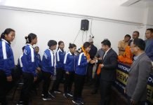 एशियन कप यु-२० छनाैट खेल्ने नेपाली राष्ट्रिय महिला फुटबल टोलीलाई बिदाई